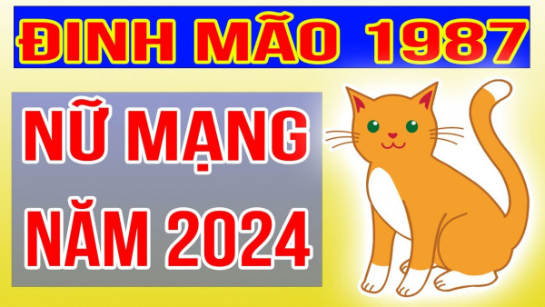 Tổng quan về tử vi tuổi mão 1987 năm 2024 nữ mạng 