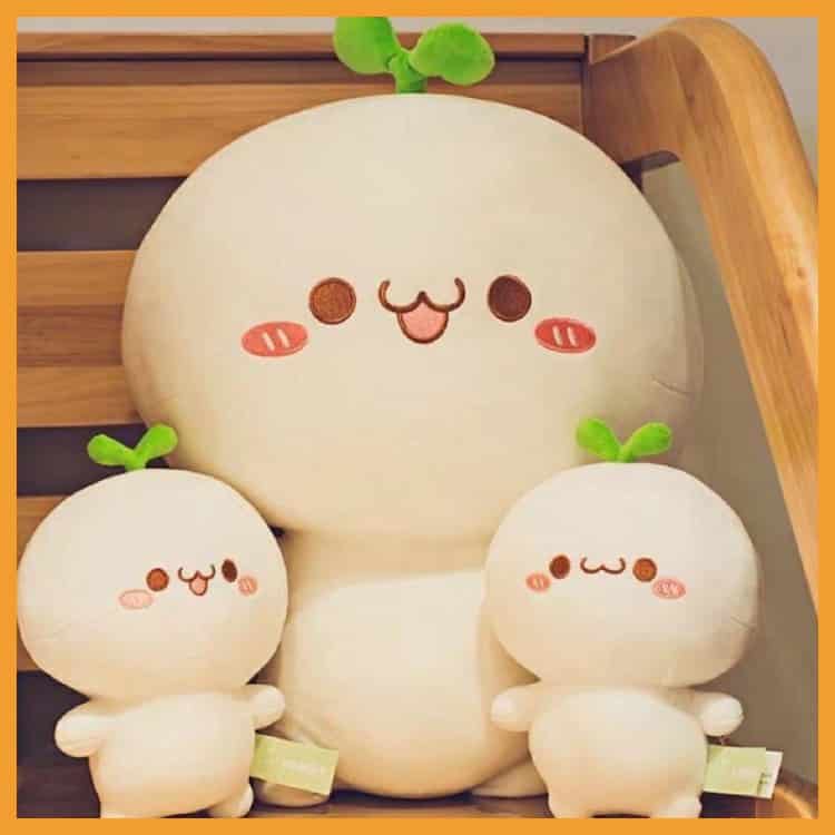 Gấu Chibi dễ thương đáng yêu đang ăn bánh