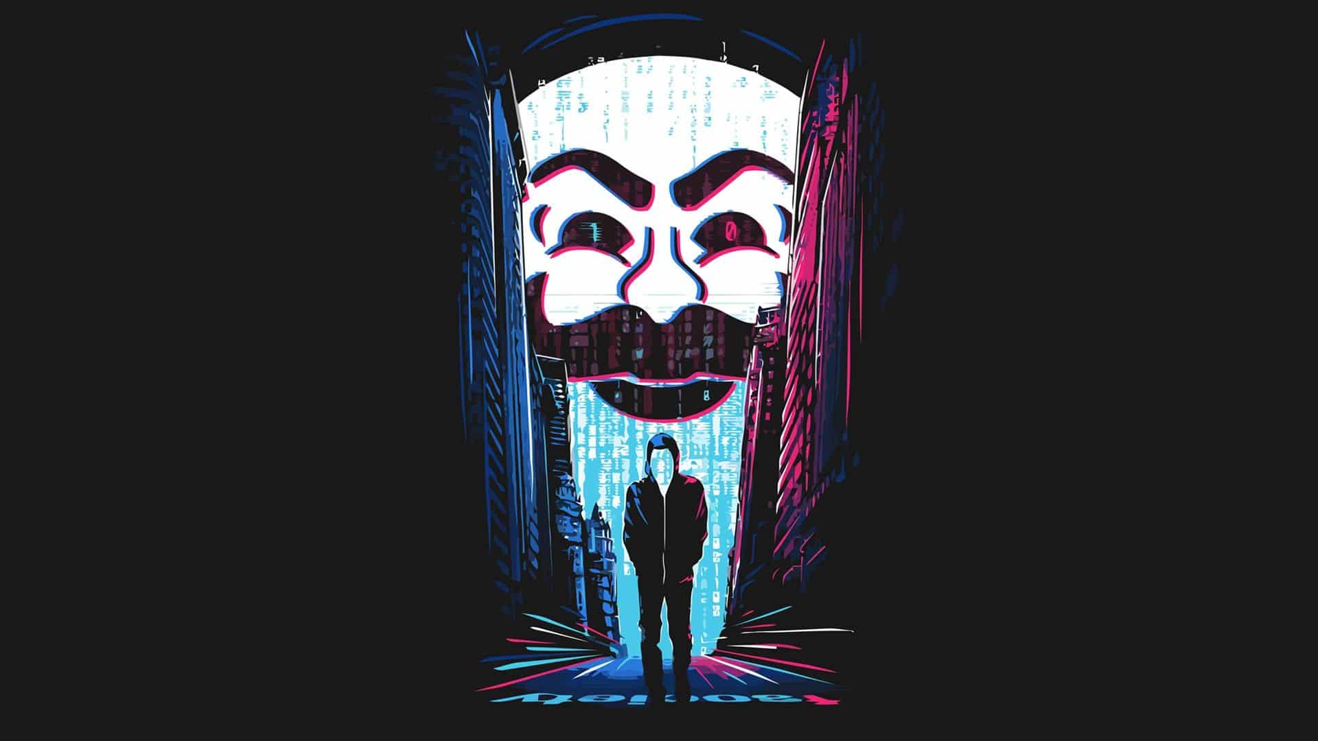 Avatar Anonymous đẹp và chất cho máy tính.