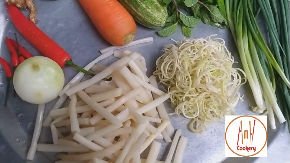 Vietnamese squid salad with lotus stem