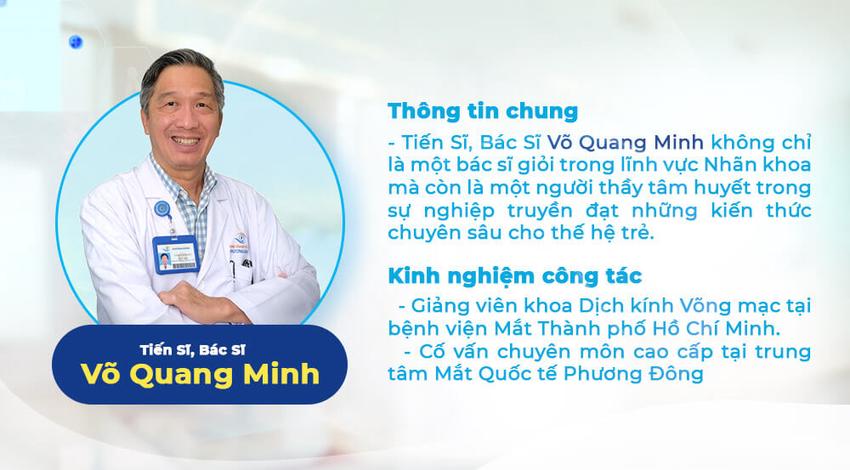 Bác sĩ Chuyên khoa II Trần Hiếu hiện đang công tác tại khoa Mắt của bệnh viện Gia An 115