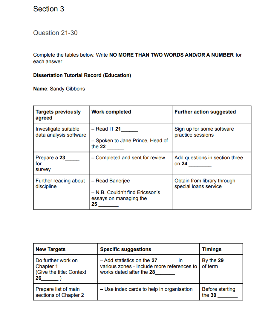 bài nghe IELTS Listening Practice