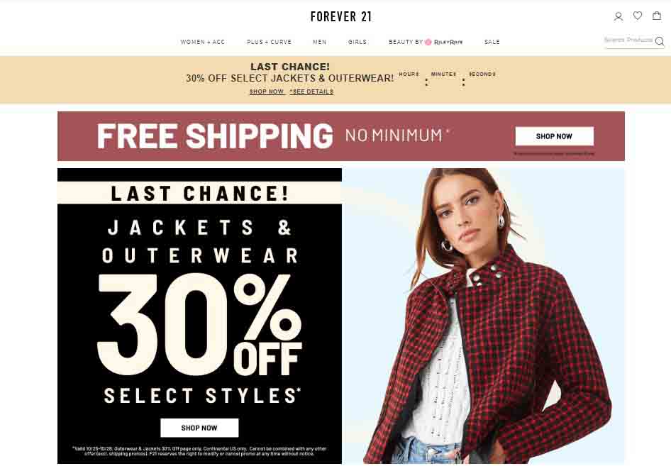 forever21.com các trang web mua hàng tại mỹ