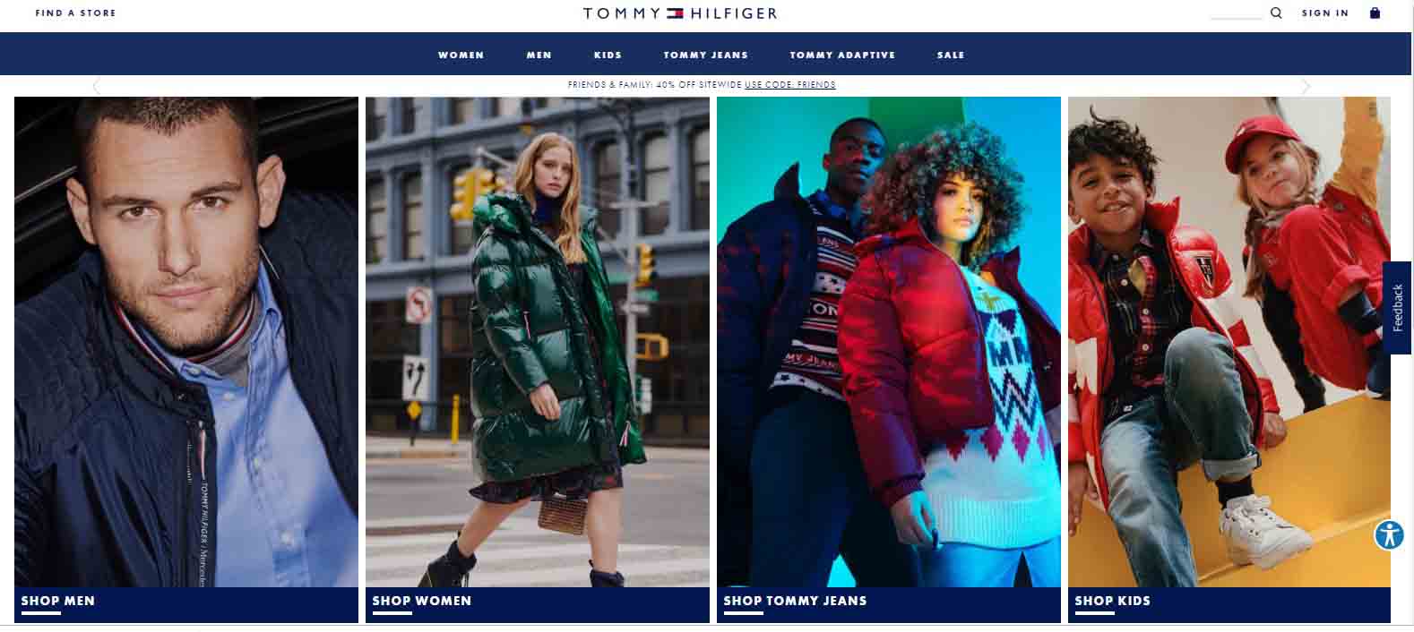 tommy.com các trang web mua hàng tại mỹ