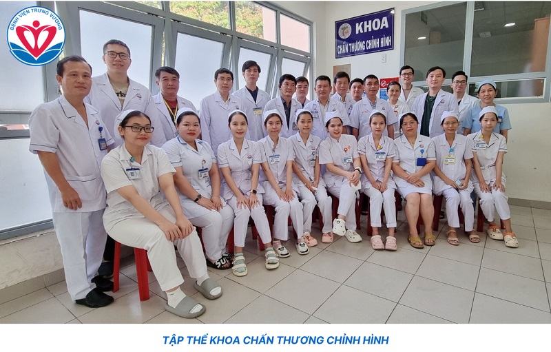 Đội ngũ y bác sĩ khoa chấn thương chỉnh hình tại BV Trưng Vương. Nguồn: Website bệnh viện