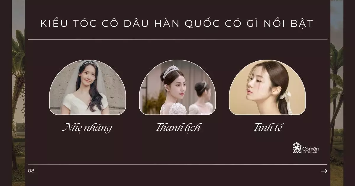 kiểu tóc cô dâu hàn quốc