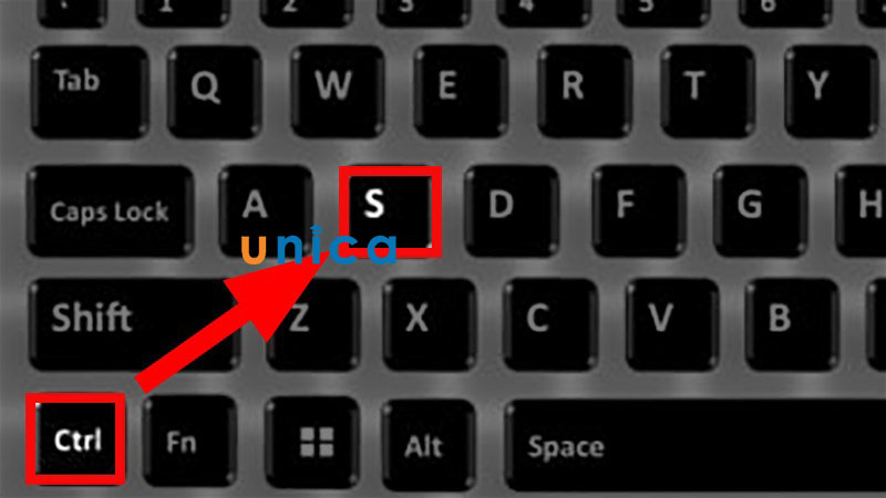Nhần vào phím Ctrl+ S