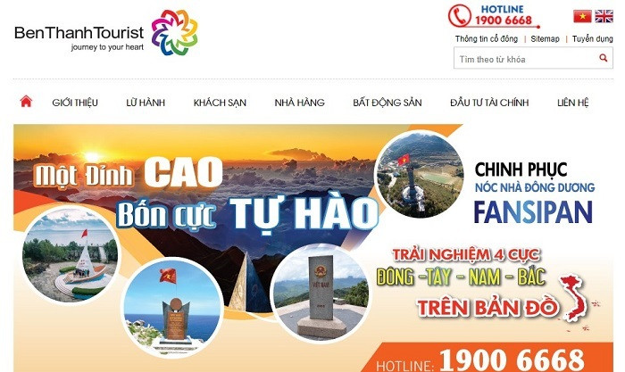 website Benthanh Tourist