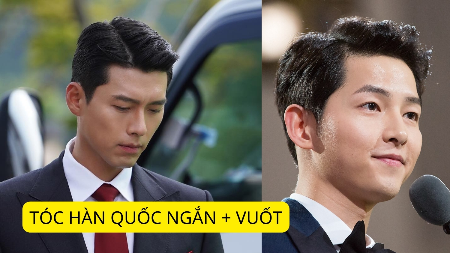 tóc nam hàn quốc ngắn + vuốt