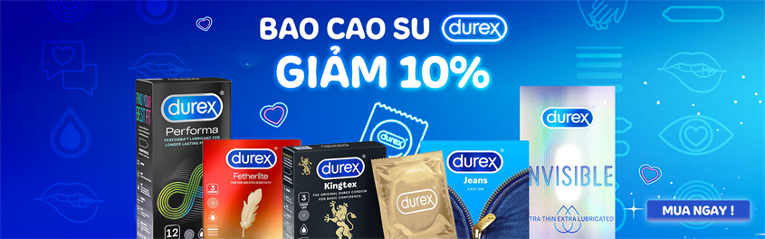 ​​​​​​​Bao cao su Durex giảm 10%