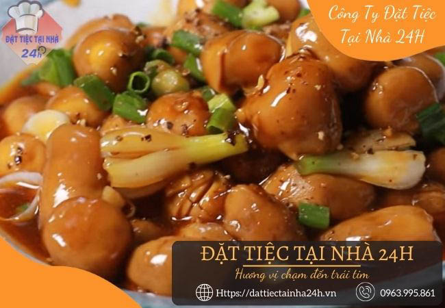 Nấm rơm kho sả ớt chay