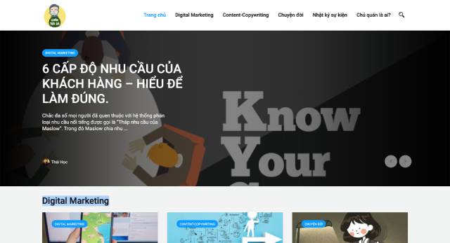 Trang blog cá nhân nổi tiếng về Digital Marketing - PhungThaiHoc.com