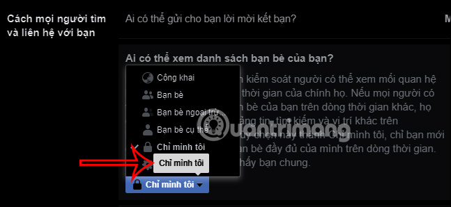 Tùy chỉnh hiện bạn bè trên Facebook PC