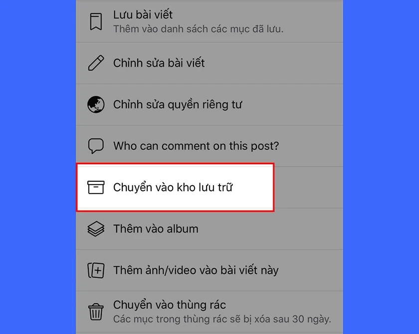 cách ẩn tất cả ảnh trên facebook trên điện thoại