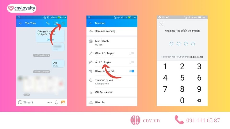 Cách khóa tin nhắn Zalo có an toàn không trên điện thoại