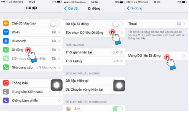 Chọn theo hướng dẫn 