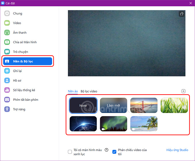 Đổi Background Zoom khi đang họp, học