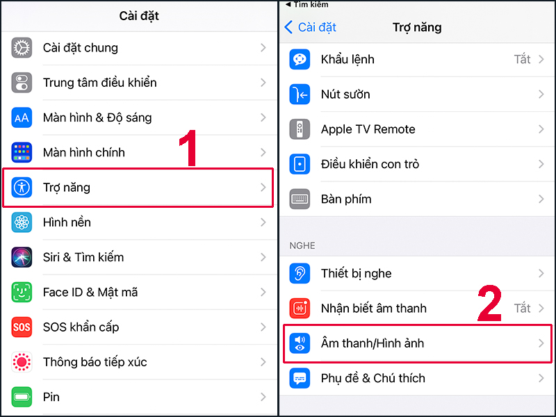 Bạn hãy tìm kiếm phần Trợ năng trong Cài đặt của điện thoại