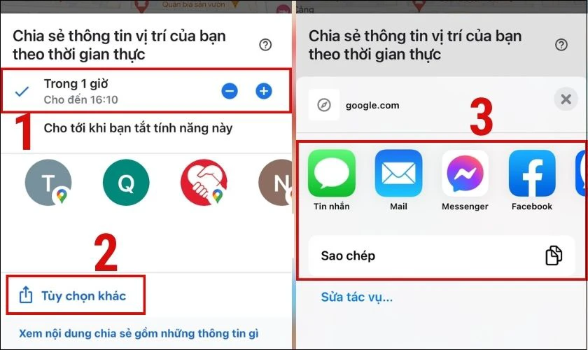 Cách cài định vị chia sẻ vị trí giữa 2 điện thoại Android và iPhone