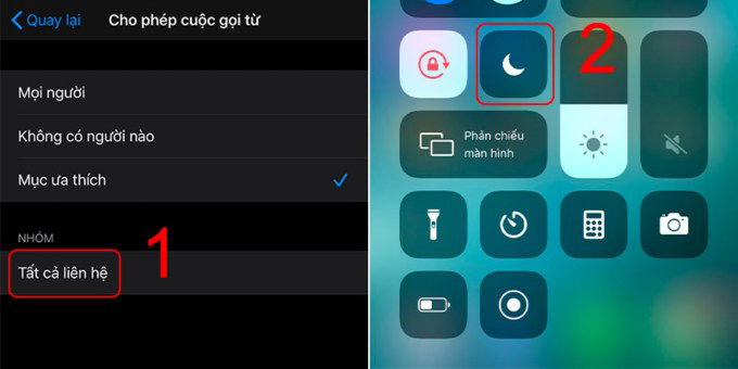 Chặn số lạ qua chế độ không làm phiền trên iOS 14