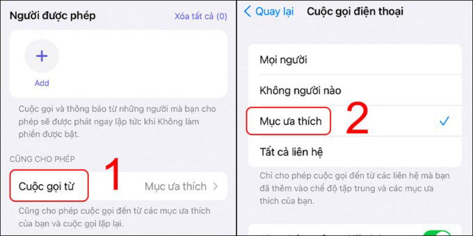 Bước 3 chặn số lạ trên iPhone chạy iOS 15