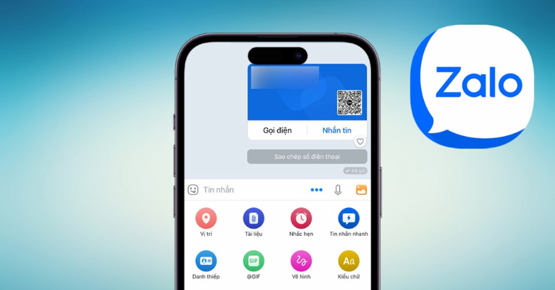 Cách gửi danh thiếp Zalo