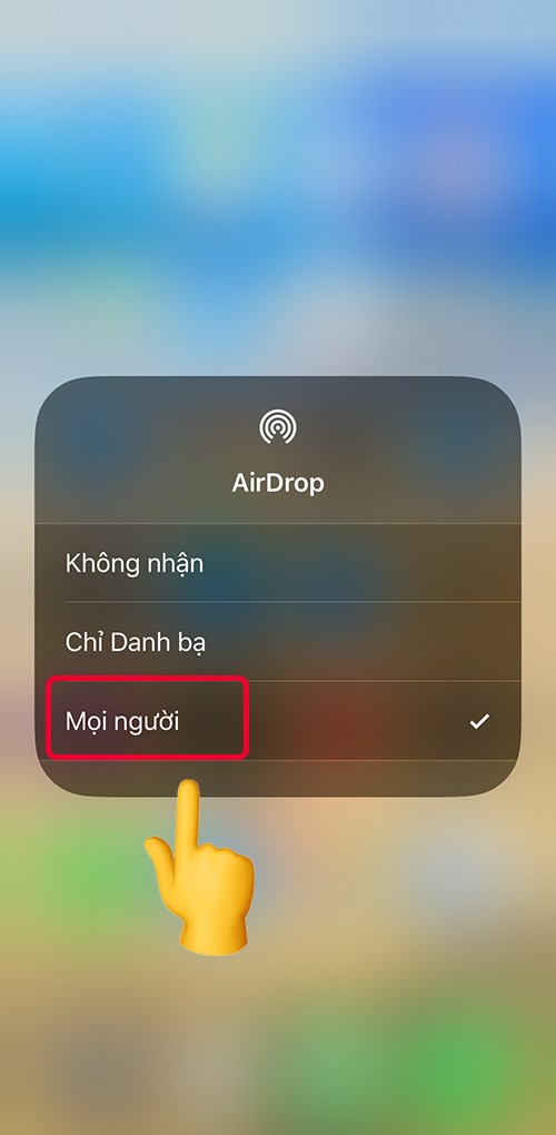 Chọn vào mọi người