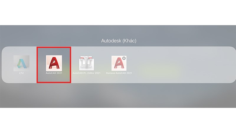 Bật autocad