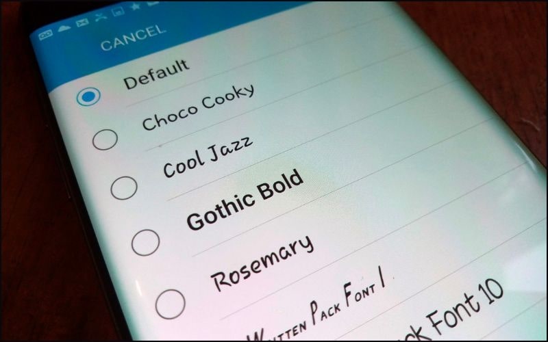Font chữ đẹp trên Samsung cho người dùng tham khảo