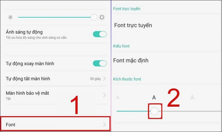 Cách thay đổi kiểu chữ trên điện thoại OPPO - 2
