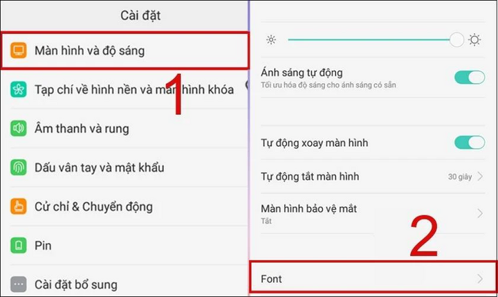 Cách thay đổi kiểu chữ trên điện thoại OPPO - 3
