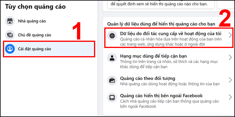 Truy cập vào Cài đặt & quyền riêng tư