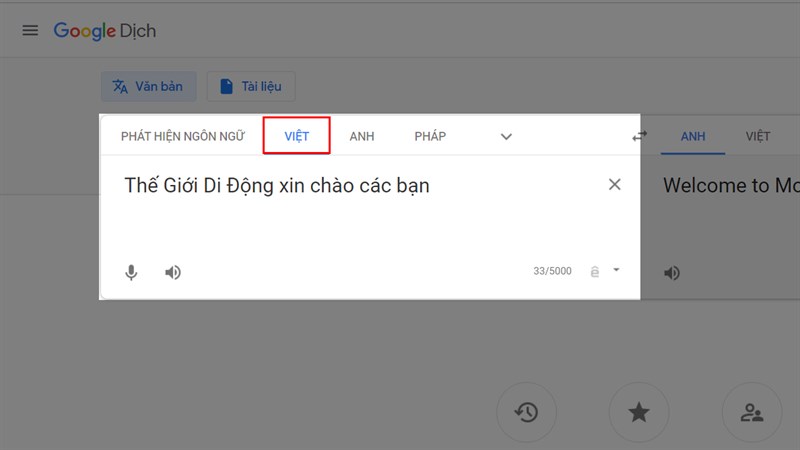 Mở trình duyệt vào truy cập vào trang Google Dịch