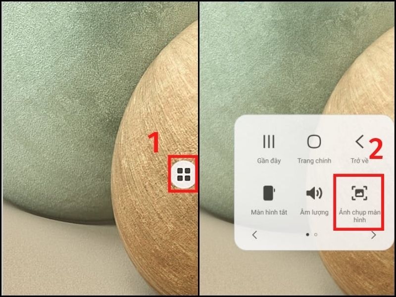 Nhấn chọn mục “Ảnh chụp màn hình”