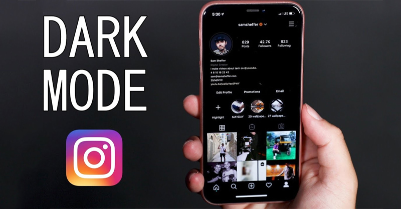 Chế độ Dark Mode giúp bảo vệ sức khỏe thị giác của người dùng