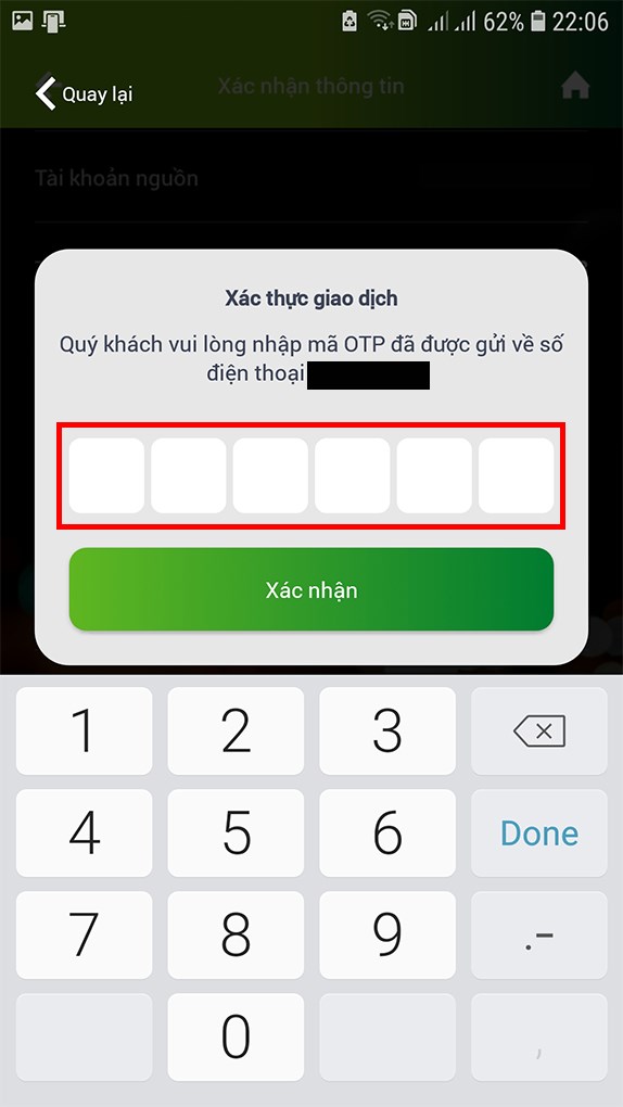 Chọn Chuyển tiền nhanh 24/7 ngoài Vietcombank.