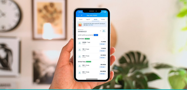 Đăng ký các gói 4G 20K của VinaPhone qua My VNPT dễ dàng