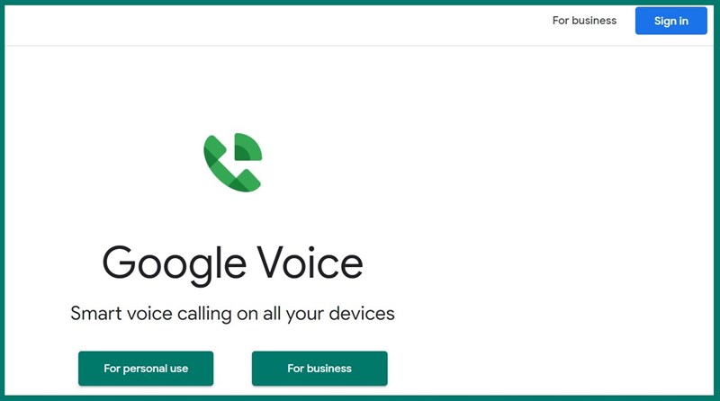 Đăng nhập tài khoản Google Voice