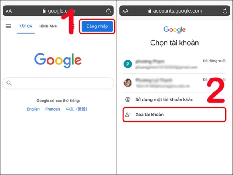 Cách đăng xuất tài khoản Google trên thiết bị khác