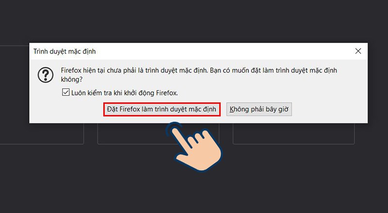 Tải về và cài đặt trình duyệt bạn thích, sau đó chọn Đặt ứng dụng làm trình duyệt mặc định.