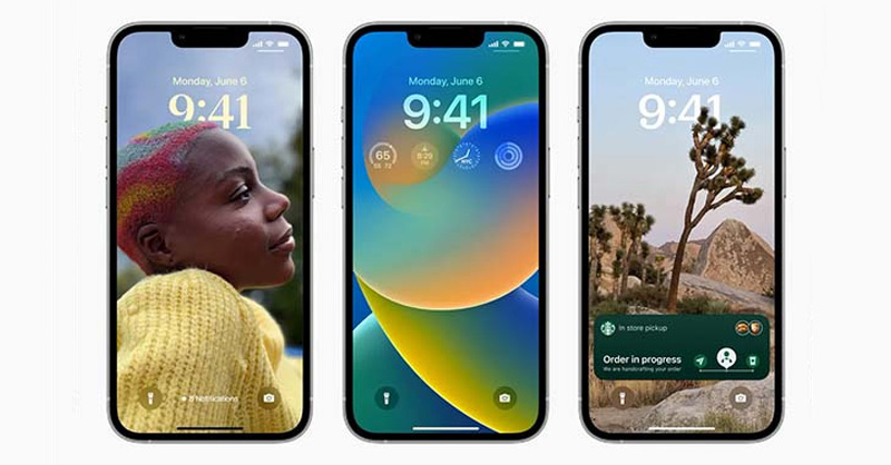 Màn hình khóa trên iOS 16 đã được thiết kế lại với nhiều cải tiến hơn