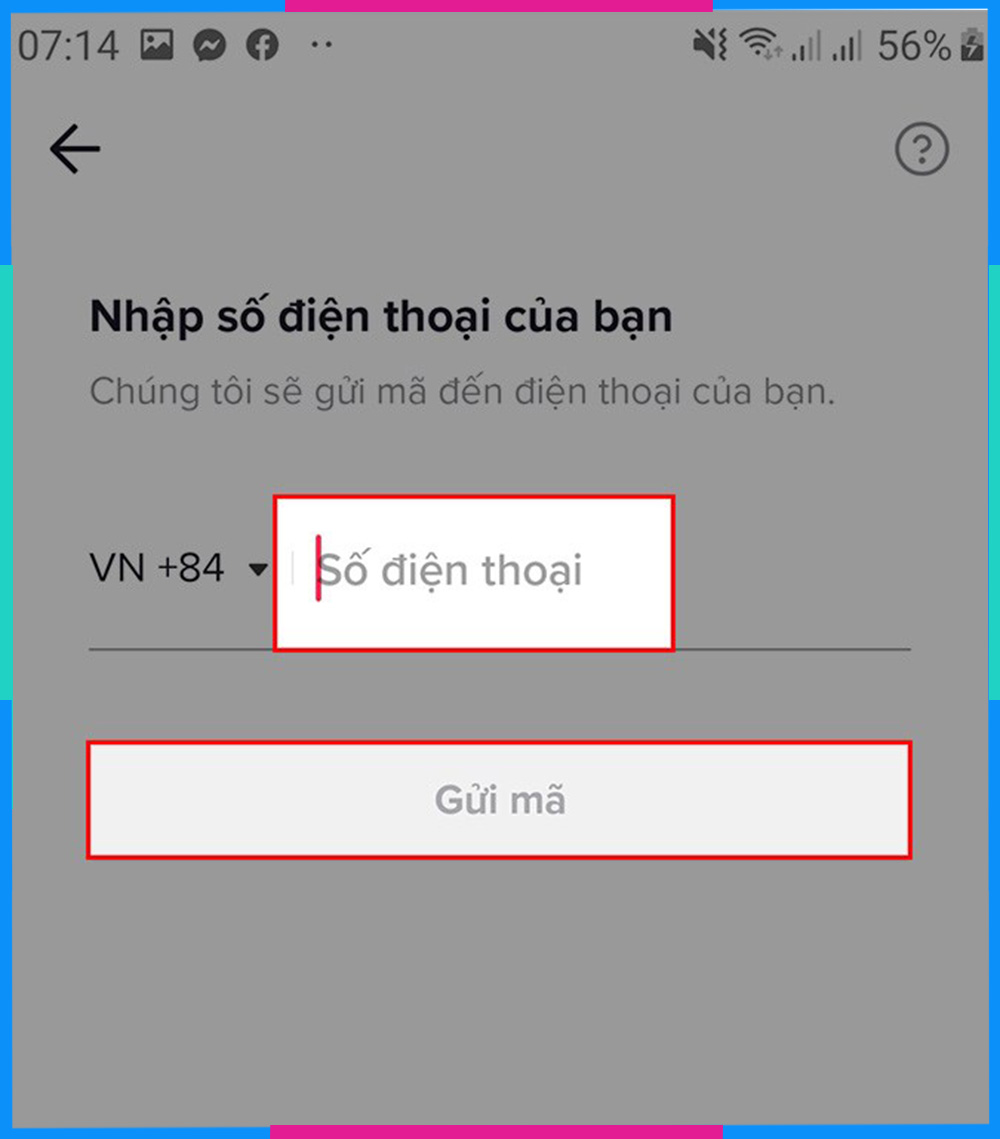 Cách lấy lại nick Tiktok bằng Số điện thoại B6