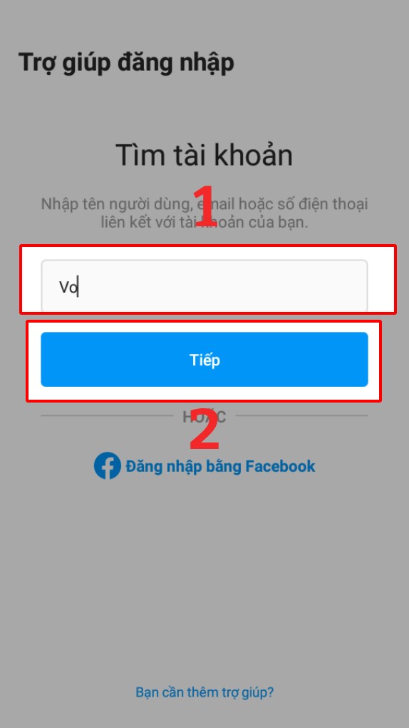 Nhập tên người dùng/email/số điện thoại 