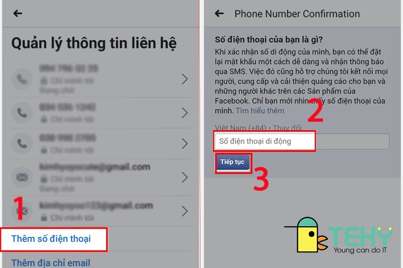 Cách đổi số điện thoại trên facebook