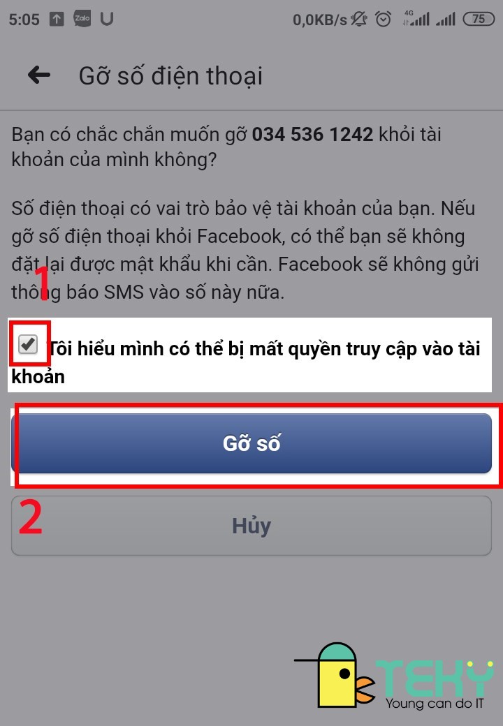 Cách đổi số điện thoại trên facebook