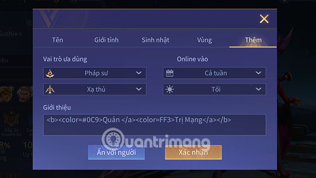 Kết quả chữ 2 màu