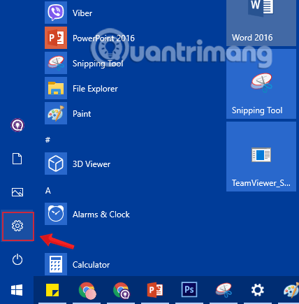 Nhấn chọn System trong Windows Settings