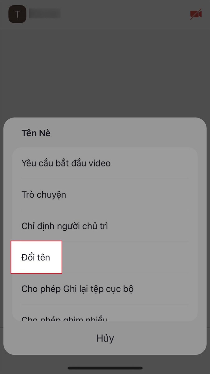 Chọn Đổi tên