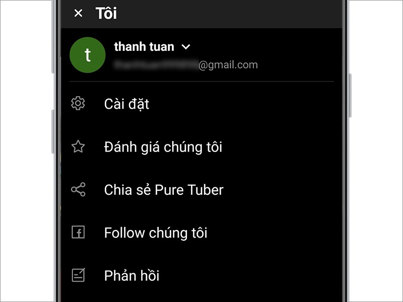 Đồng bộ tài khoản