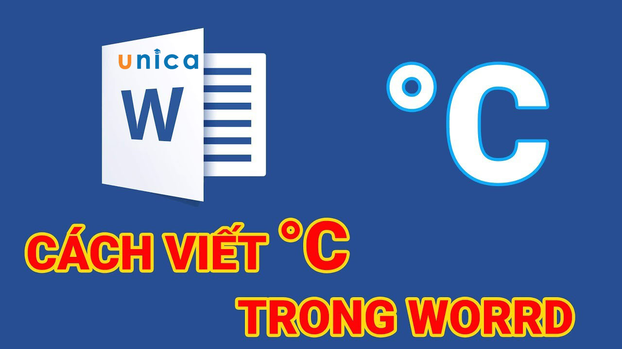 Cách viết độ C trong Word